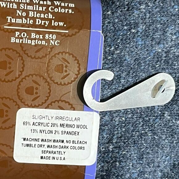 Merino Wool Blend Sock Bundle, 2 Pairs, Blue, Size 6-9, NWT - Picture 6 of 6